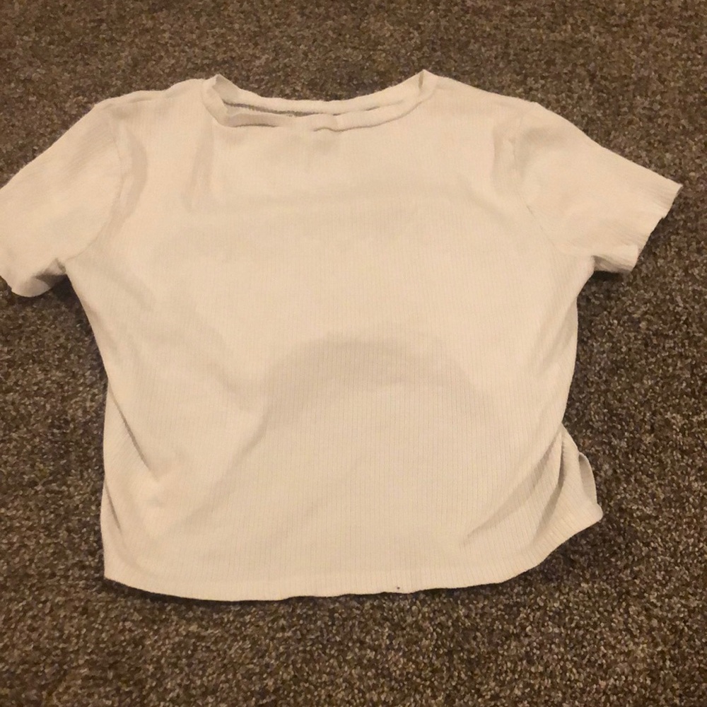 White crop top